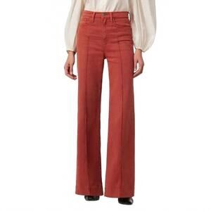 NEW JOE'S JEANS the mia high rise wide leg jeans in burnt henna